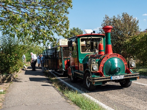 Start zur Weinbergfahrt mit dem Schoppenbähnel